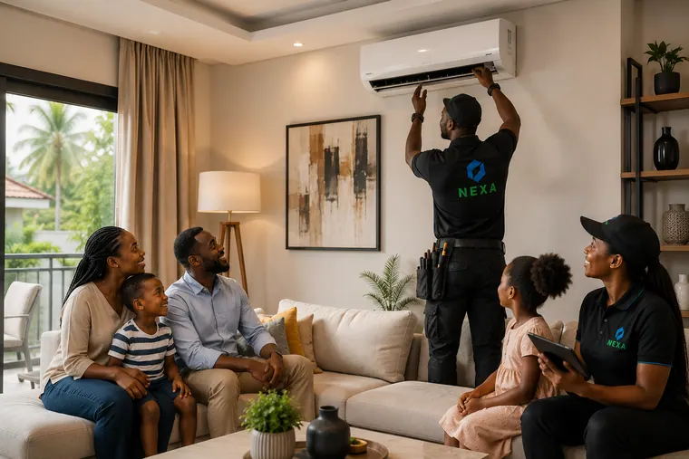 Installation de climatisation à Douala par Nexa Service