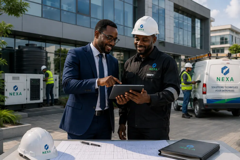 Bâtiments d'entreprises climatisés et maintenus par Nexa Service
